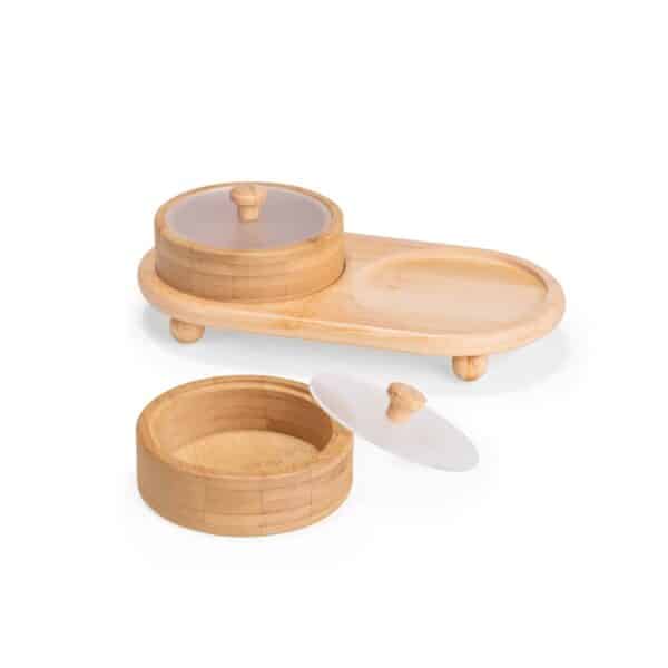 Conjunto Potes Bambu 2 Peças | Casa e Cozinha | Enova