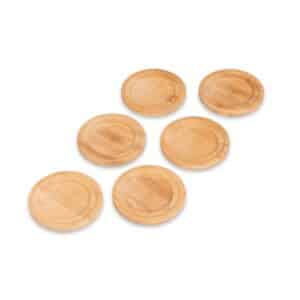 Kit Porta-Copos Bambu 6 Peças | Acessórios | Enova