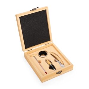 Kit Vinho 4 Peças Bambu | Gourmet | Enova