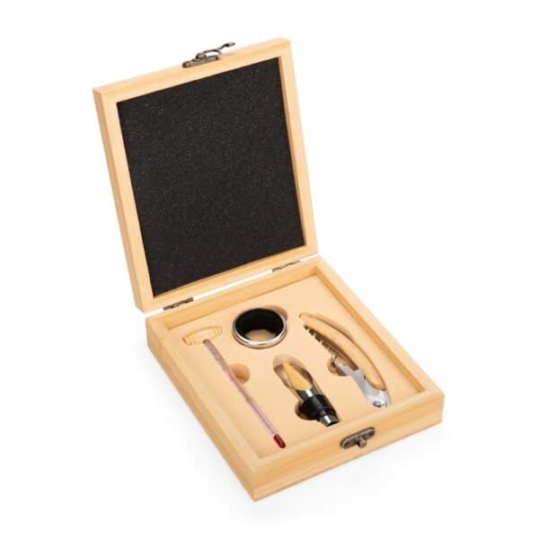 Kit Vinho 4 Peças Bambu | Gourmet | Enova