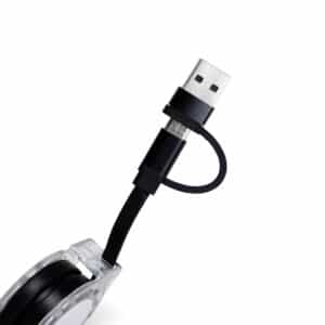 Cabo Retrátil 3 em 1 com Adaptador - Imagem 3