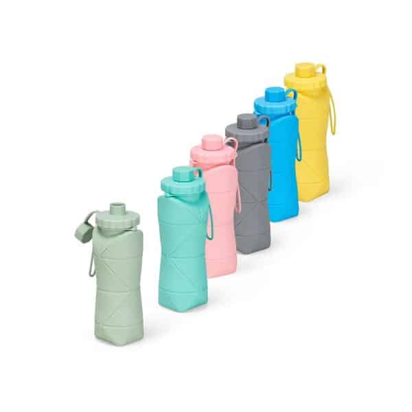 Garrafa Dobrável Silicone 600ml - Brinde Corporativo Personalizado