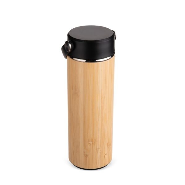 Garrafa Térmica Bambu 400ml - Brinde Corporativo Personalizado