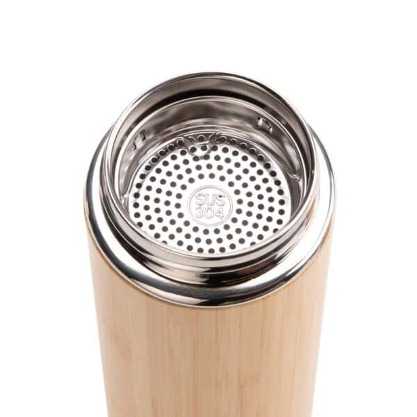 Garrafa Térmica Bambu 400ml - Brinde Corporativo Personalizado