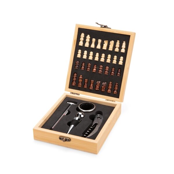 Kit Vinho Xadrez 4 Peças - Brinde Corporativo Personalizado