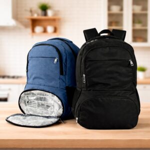 Mochila Poliéster 26L com Porta Notebook e Compartimento Térmico
