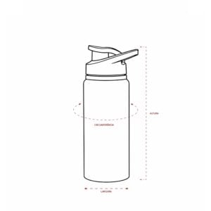 Squeeze de Alumínio 650ml