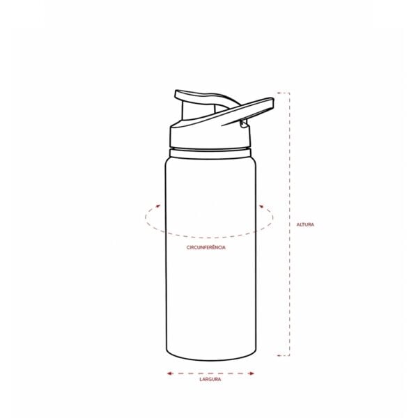 Squeeze de Alumínio 650ml