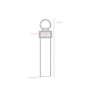 Chaveiro de Alça Emborrachado com Argola