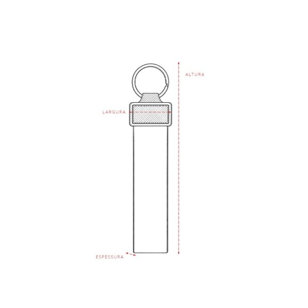 Chaveiro de Alça Emborrachado com Argola
