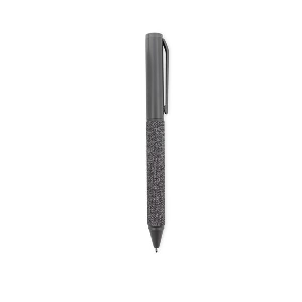 15534-01 Caneta de Metal com Revestimento em Napa
