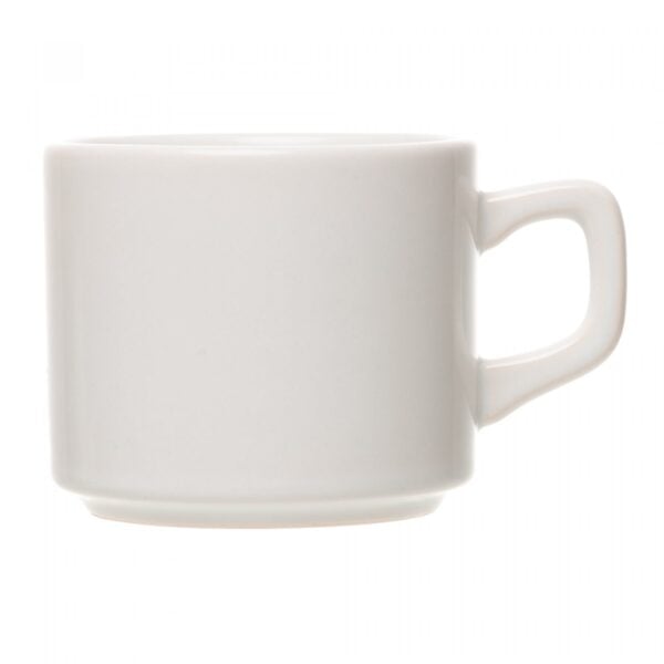 Xícara de Chá Glacier 184ml Branca Cerâmica - Brinde Corporativo Personalizado