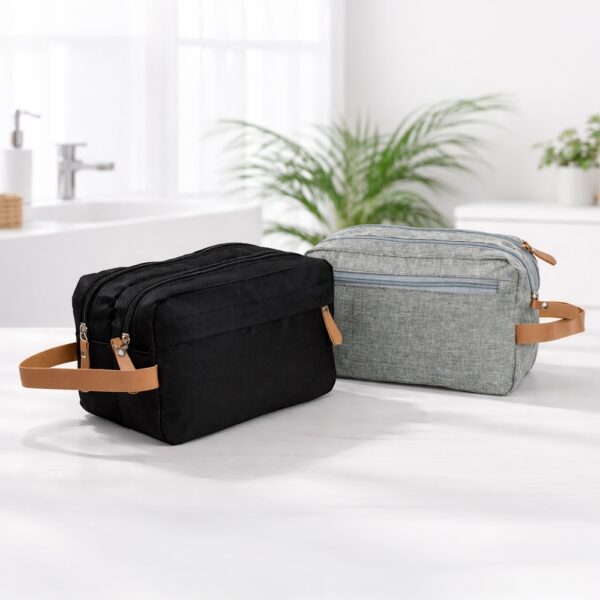 Nécessaire em Poliéster 300D com Múltiplos Bolsos
