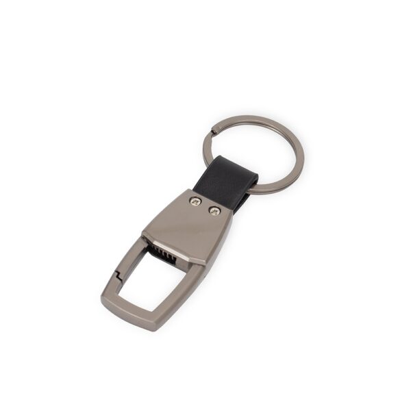 Chaveiro Metal com Mosquetão e Alça PU