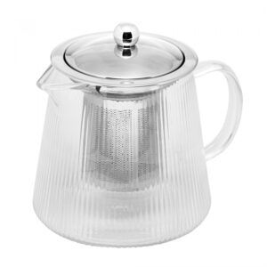Chaleira de Vidro Borossilicato com Infusor de Aço Inox Lines 750ml