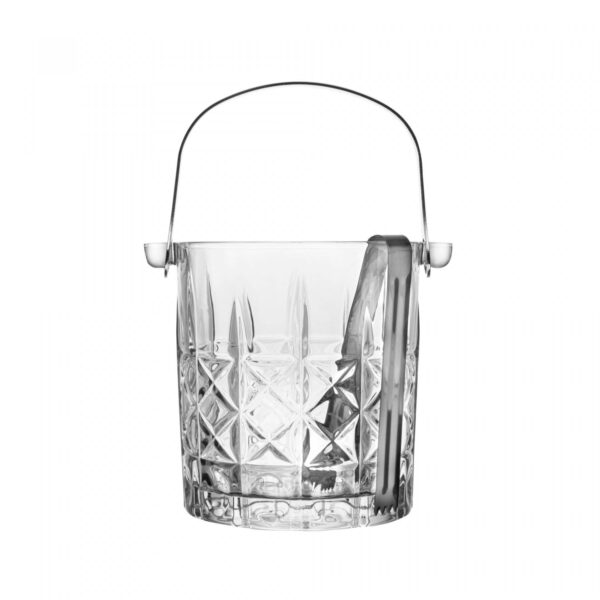 Balde para Gelo com Pegador Flor de Lótus Cristal - Brinde Corporativo Personalizado
