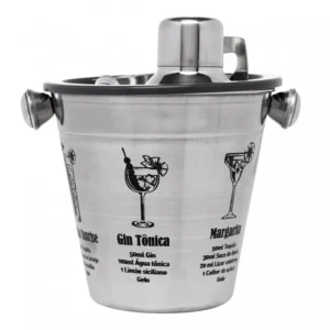 Conjunto 5 Peças para Bar de Aço Inox