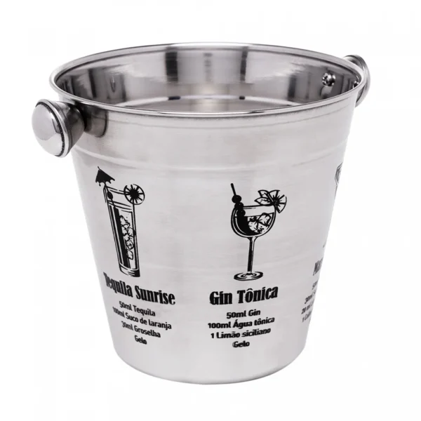 Conjunto 5 Peças para Bar de Aço Inox - Brinde Corporativo Personalizado