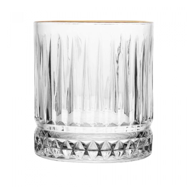 Copo com Fio de Ouro Deli Diamante 330ml Cristal Ecológico - Brinde Corporativo Personalizado