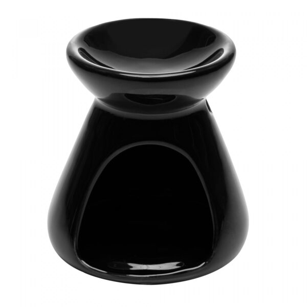 Difusor para Óleos Essenciais com Vela Preto Cerâmica - Brinde Corporativo Personalizado