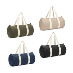 Bolsa esportiva em algodão reciclado e poliéster reciclado (380 g/m² )