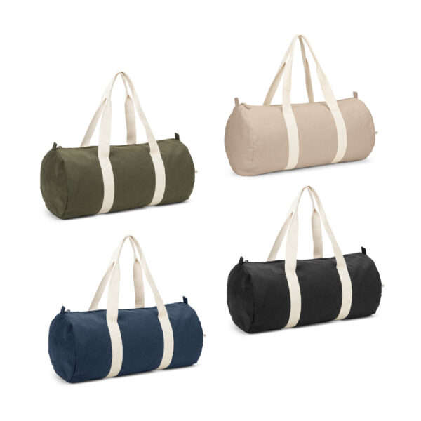 Bolsa esportiva em algodão reciclado e poliéster reciclado (380 g/m² ) - Brinde Corporativo Personalizado