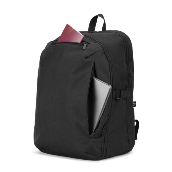 Mochila em poliéster reciclado 300D - Brinde Corporativo Personalizado