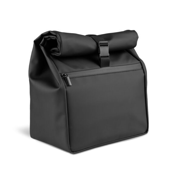 Bolsa térmica "roll top" em PU, com isolamento em PEVA (7L) - Brinde Corporativo Personalizado