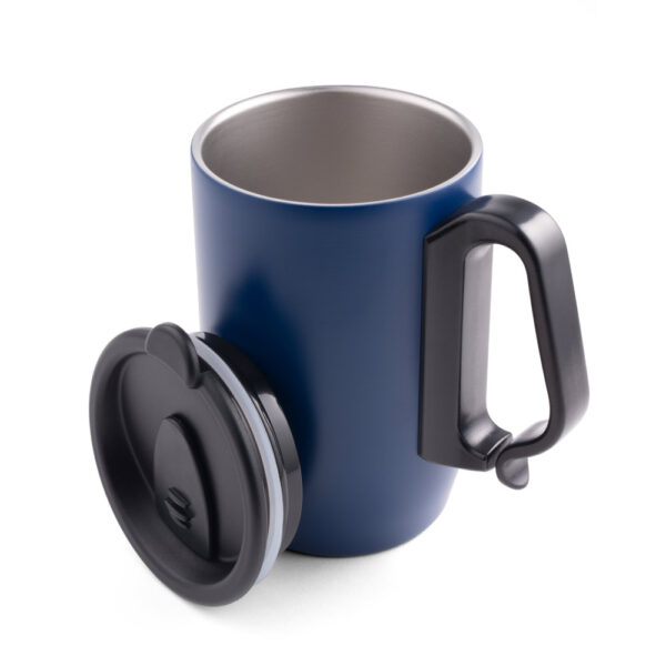 Caneca de viagem térmica em aço inox (400 mL) - Brinde Corporativo Personalizado