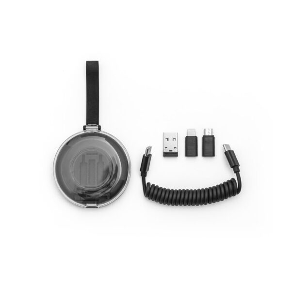 Conjunto composto por cabo espiral - Brinde Corporativo Personalizado