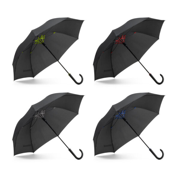 Guarda-chuva em pongee 190T com abertura automática - Brinde Corporativo Personalizado