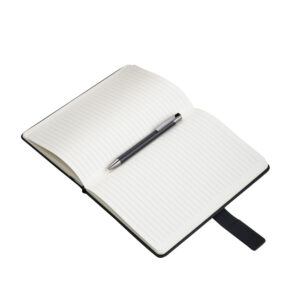 Kit escritório personalizado com caderno, caneca, caneta e chaveiro retangular