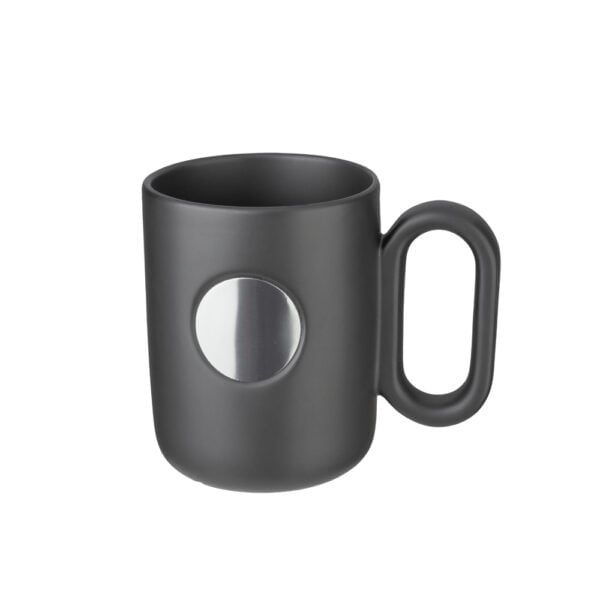 Kit escritório personalizado com caderno, caneca, caneta e chaveiro redondo