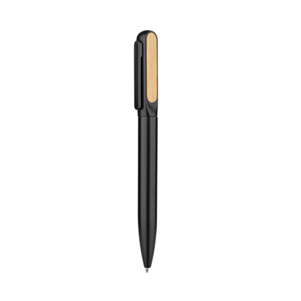 Kit escritório personalizado com caderno, garrafa térmica e caneta em bambu