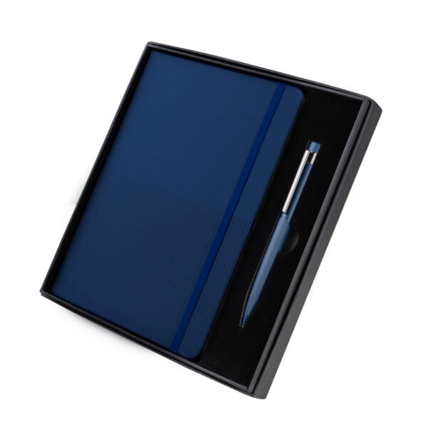 Kit escritório personalizado com caderno A5 em PU e caneta