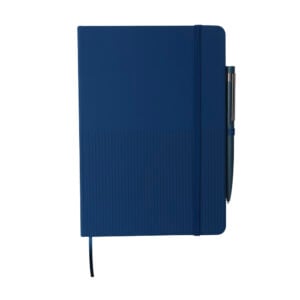 Kit escritório personalizado com caderno A5 em PU e caneta