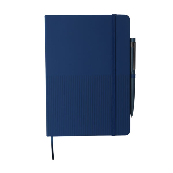 Kit escritório personalizado com caderno A5 em PU e caneta
