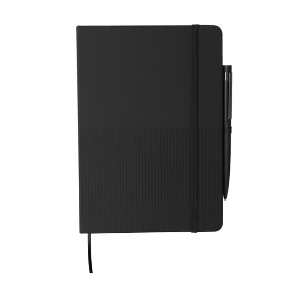 Kit escritório personalizado com caderno A5 em PU e caneta