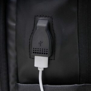 Mochila Antifurto em Couro Sintético 20L com USB
