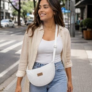 Bolsa Transversal em Veludo Cotelê Personalizada BO220