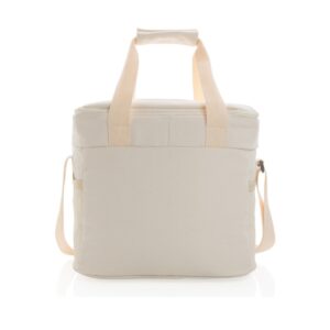 Bolsa térmica personalizada BT160 em lona crua, vista traseira