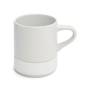 Caneca 350ml com Interior e Cinta de Silicone Personalizada CA0336, branca (12293)