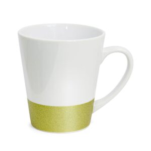 Caneca Cônica com Base Glitter Personalizada CA0330, ouro (10131)