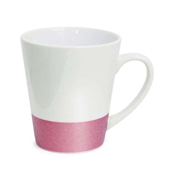 Caneca Cônica com Base Glitter Personalizada CA0330, rosa (10892)