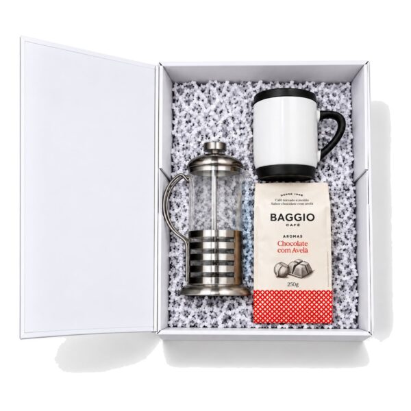 Kit Prensa Francesa com Café Moído Personalizado KT114