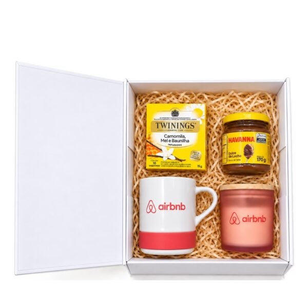 Kit Chá da Tarde Personalizado KT112, caixa aberta
