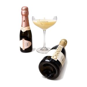 Kit Espumante e Vela na Taça Personalizado KT108MINI, espumante e vela na taça