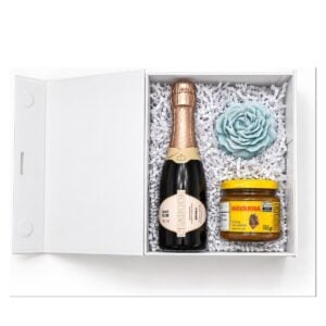 Kit Espumante Rosé com Vela e Doce de Leite Personalizado KT103MINI