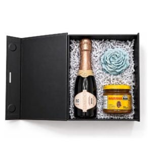 Kit Espumante Rosé com Vela e Doce de Leite Personalizado KT103MINI