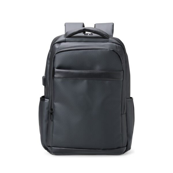 Mochila em Couro Sintético 26L com USB Mochila em Couro Sintético 26L com USB